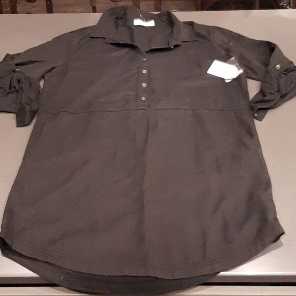 Black Shirt Dress by Time and Tru - Picture 7 of 14